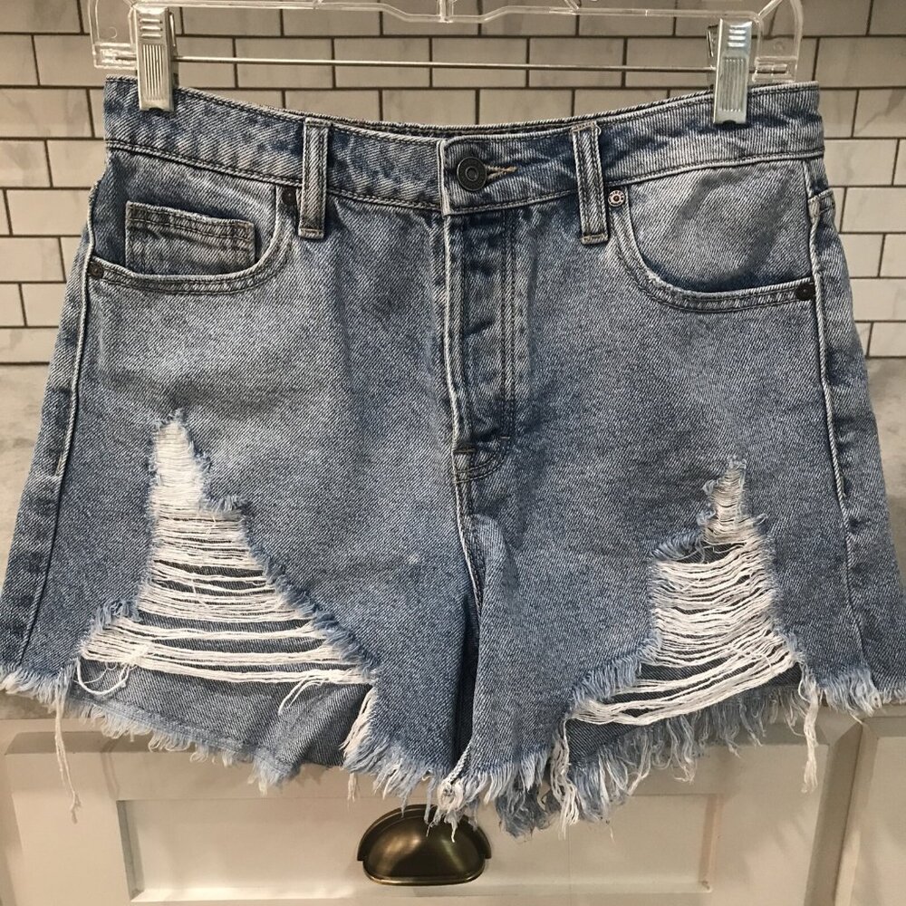 Hidden Denim Shorts Womens Small Size 28 Blue Jean Cut Offs Fray Cowgirl Boho‎